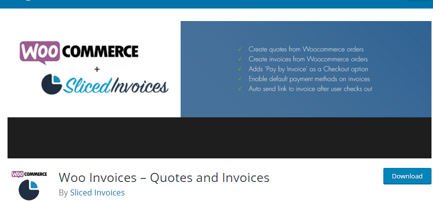 WooCommerce plugin orçamento Woo Invoices – Quotes & Invoices Plugin
